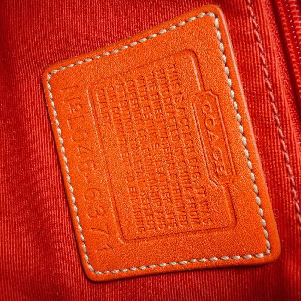 Rare Coach Vintage Y2k Orange Signature Shoulder Bag … - Gem